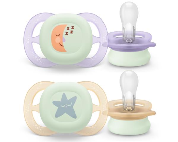 Philips AVENT Cumlík Ultrastart nočný 0-2m dievča 2 ks