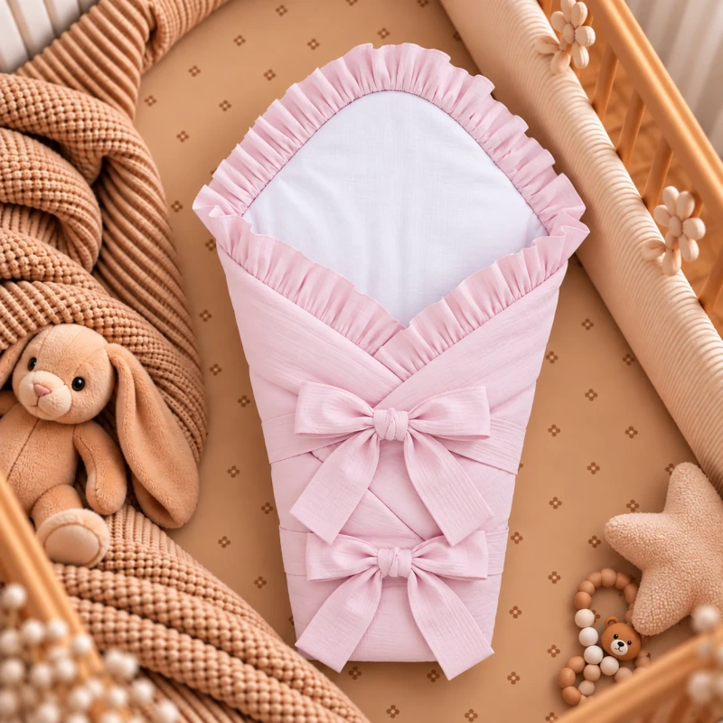 Zavinovačka pre bábätká Bavlna Classic - BABY PINK