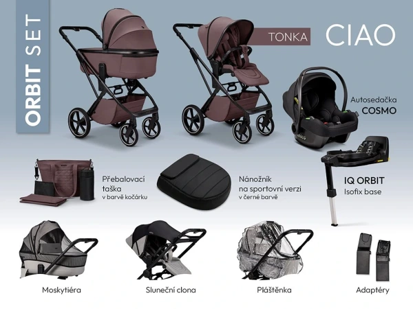 Kombinovaný kočík MOON CIAO ORBIT set - TONKA