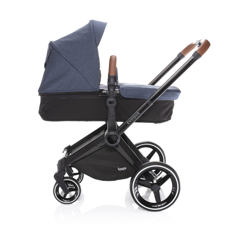SET Podvozek Evoque + Farebný set ku kočárku Evoque, B/BR_Jeans 1