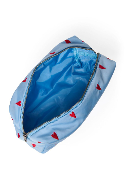 STUDIO NOOS - Puffy POUCH - kabelka | Light Blue Hearts 2