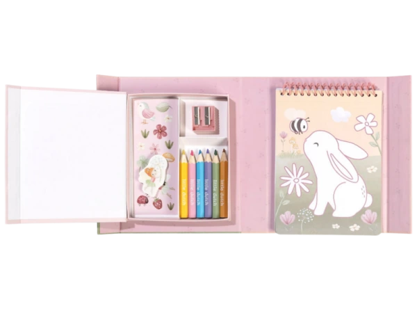 Omaľovánky s pastelkami a samolepkami Rosa Fairy Garden 2