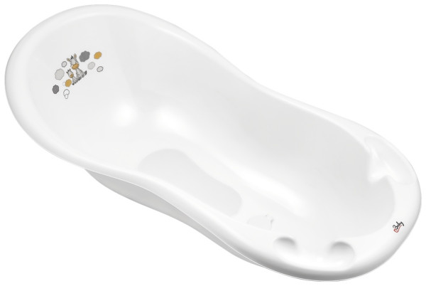 MALTEX Vanička Zebra 100 cm so štupľom a protišmykovou podložkou - white 1