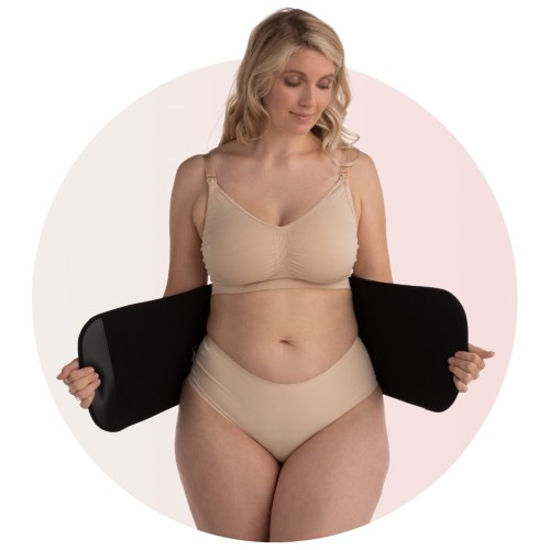 CARRIWELL Sťahovací pás po pôrode Black veľ. S/M 2