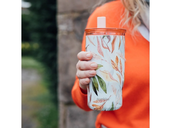 Nerezový termohrnček so slamkou Mist Falling Leaves 720 ml 1
