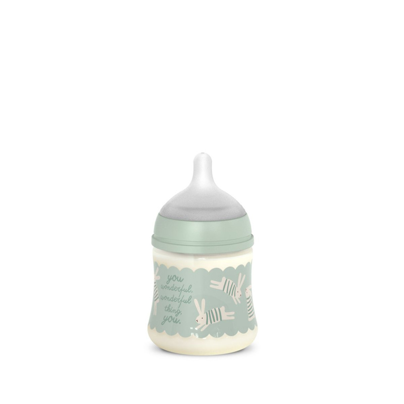 SUAVINEX | Dojčenská fľaša WONDERLAND NEW 150ml FYZIOL PRŮTOK S - zelený králik 3