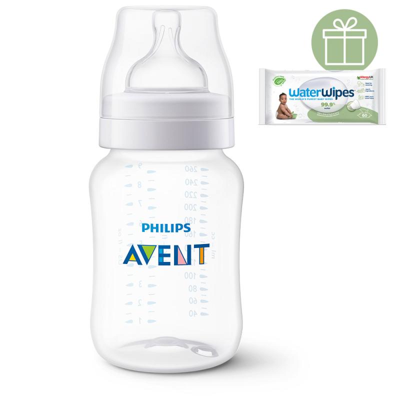 Philips AVENT Fľaša Anti-colic 260ml 1m++WW Soapberry 60ks