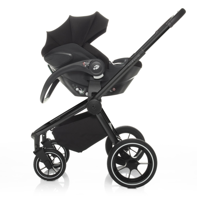 SET Športový kočík Move Cross + korba XL + adaptér + autosedačka, Night Black/Black 5