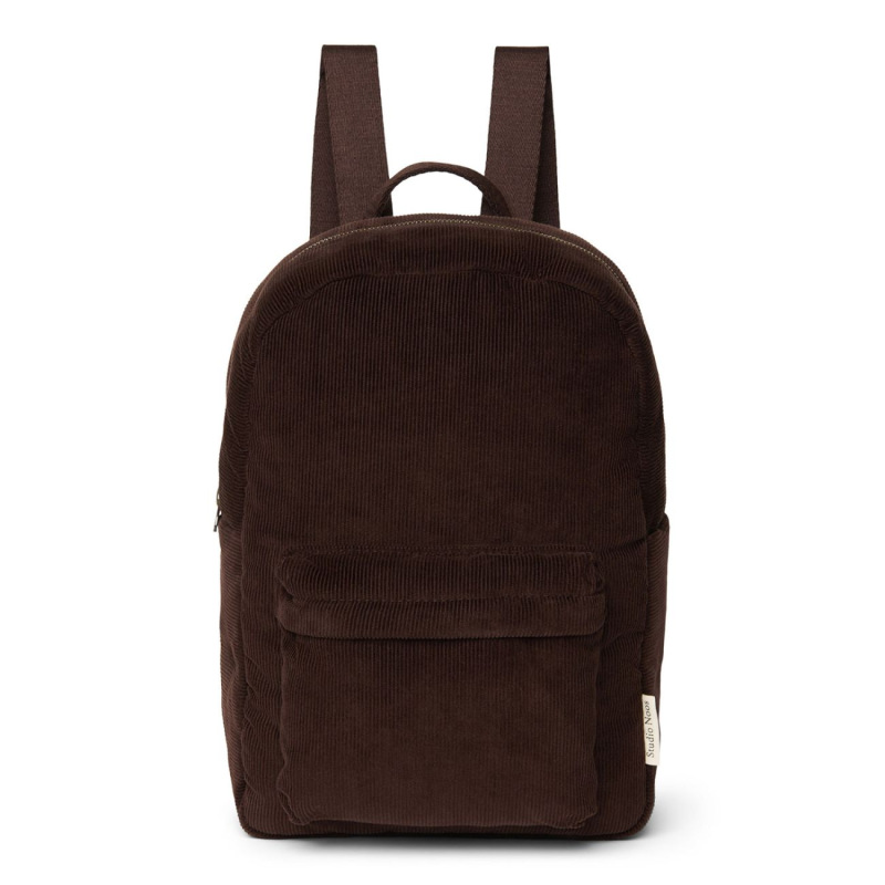 STUDIO NOOS - Teddy Midi BACKPACK - batôžtek s predným vreckom | Chocolate