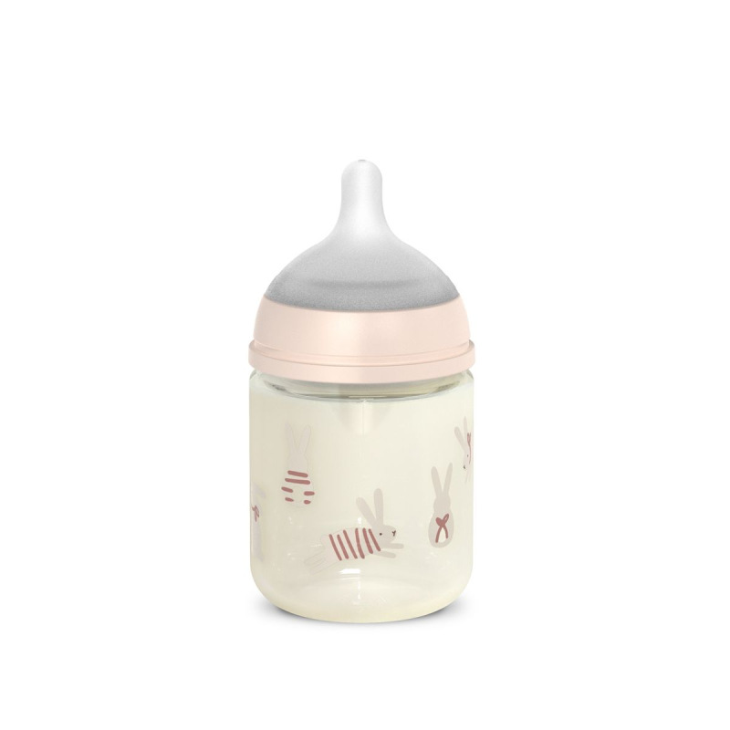 SUAVINEX | Fľaša sklo WONDERLAND NEW 120 ml fyziologická SX PRO +0 SF - ružový králik 3
