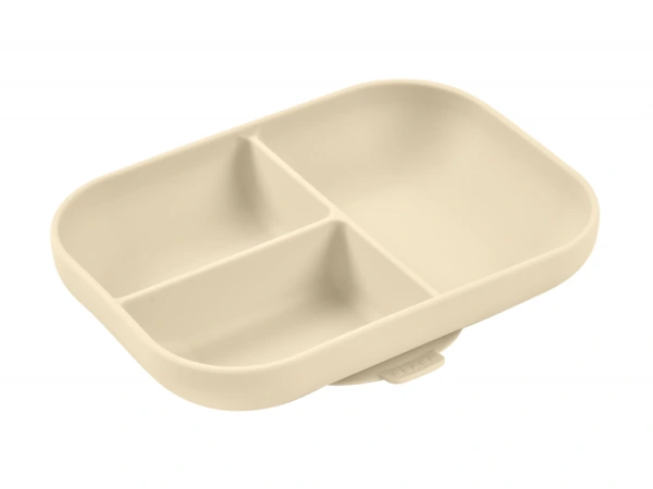 Tanier silikónový delený s prísavkou Clay