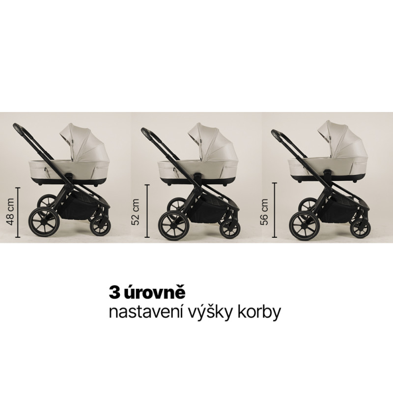 Set kočík Move Cross 5 + hlboká korba Move XL 5 + autosedačka XM podľa vlastného výberu, Shade Grey 14