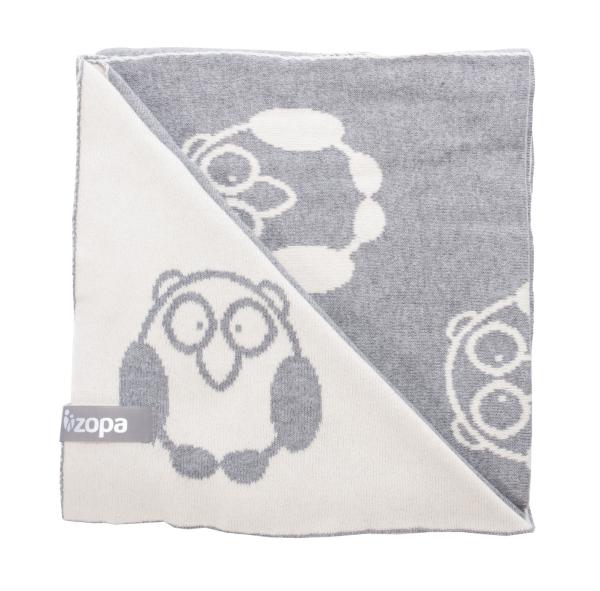 Detská deka Little Owl, Grey
