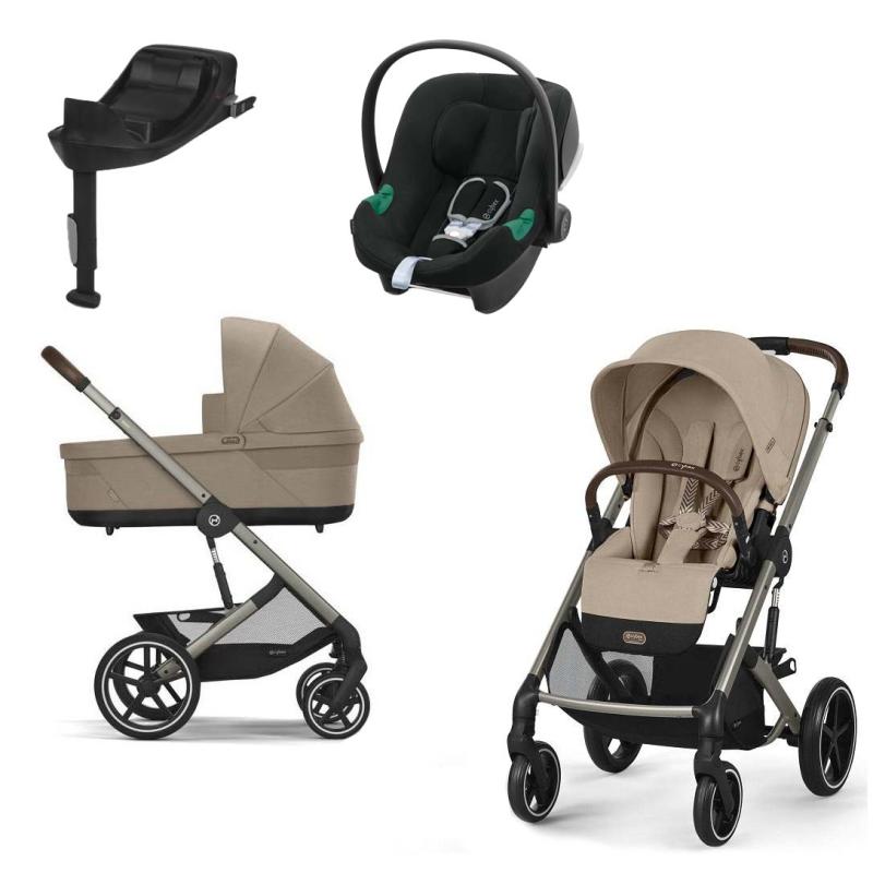 Cybex Balios S Lux 2025 Almond Beige + Cybex Aton B2 + Basa Isofix