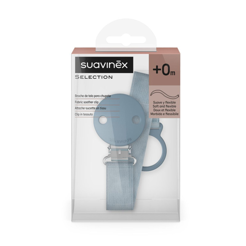 SUAVINEX | KLIP na cumlík so stuhou WONDERLAND NEW - modrý 3