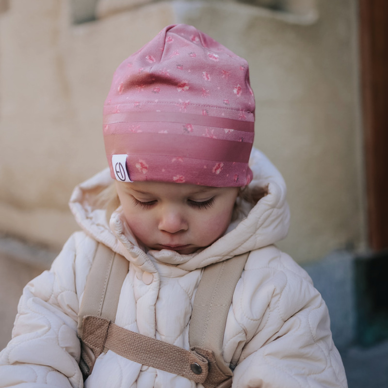 Elodie Details Zimná čiapka Pink Petit River Rose 2