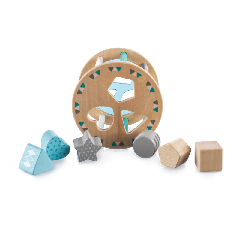 Dřevěná aktivity vkládačka, Blue 2