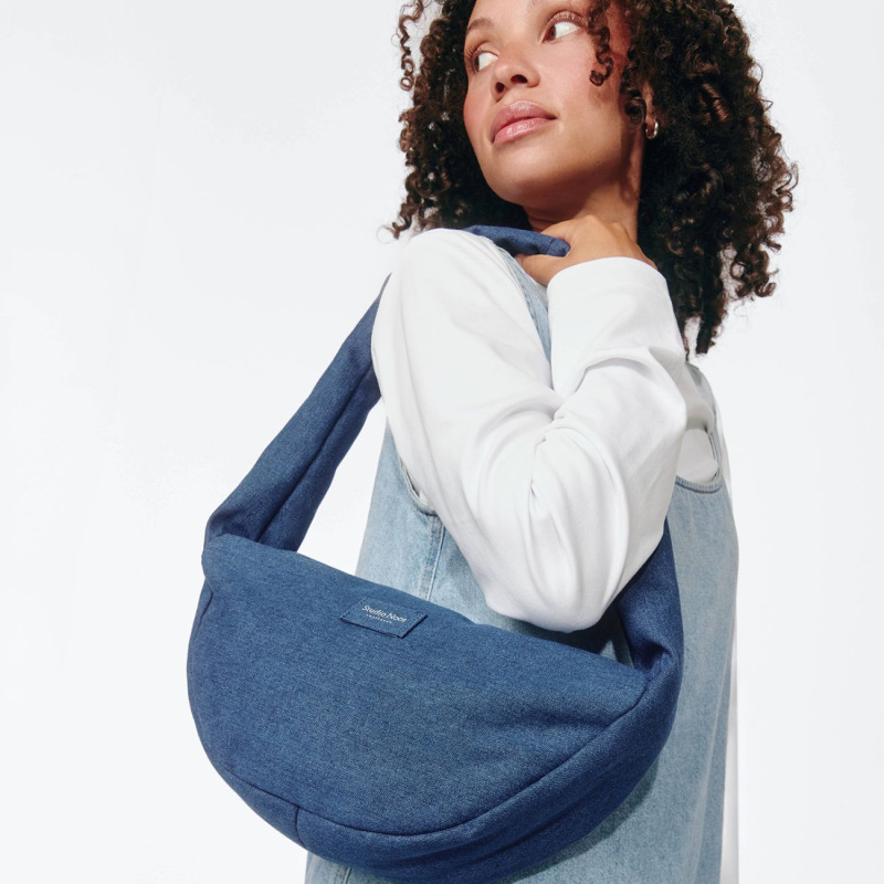 STUDIO NOOS - Denim Mini Cross Body bag | Dark Blue 5