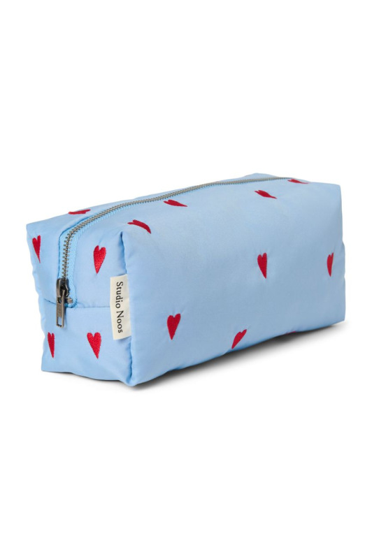 STUDIO NOOS - Puffy POUCH - kabelka | Light Blue Hearts 1