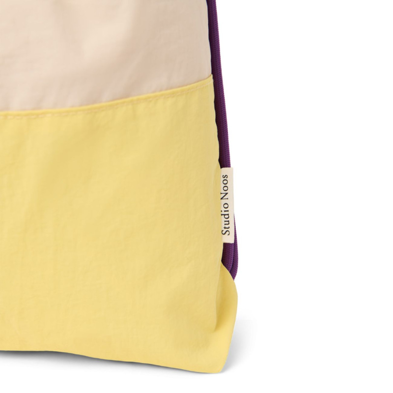 STUDIO NOOS - Patchwork Gym bag - tělocvičný vak | Butter Yellow 2