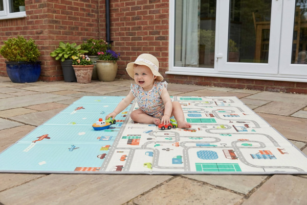 Multifunkční pěnová skládací podložka oboustranná 180x120, Dino 11