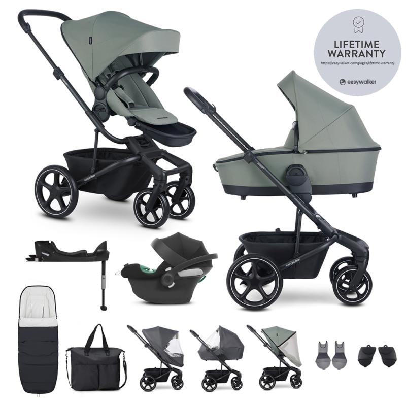 EASYWALKER Kočík kombinovaný Harvey⁵ Agave Green XXL RWS + CYBEX Aton B2 i-Size + základňa