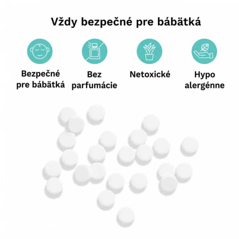 Baby Brezza Washer Pro – univerzálne odvápňovacie tablety 24 ks 4