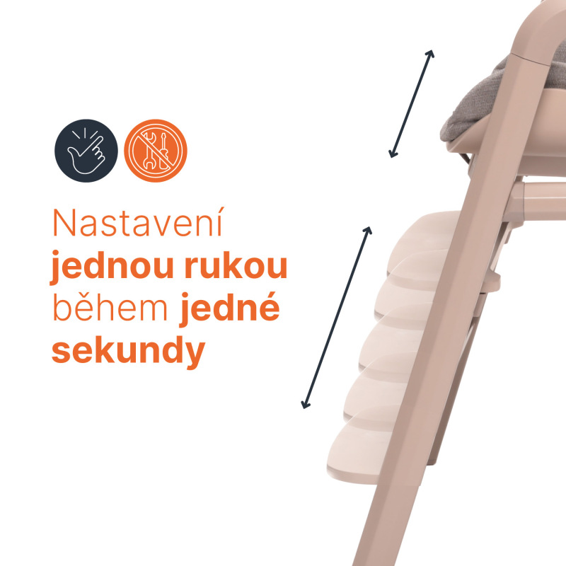 Detská stolička Inspira, Candy Pink 2