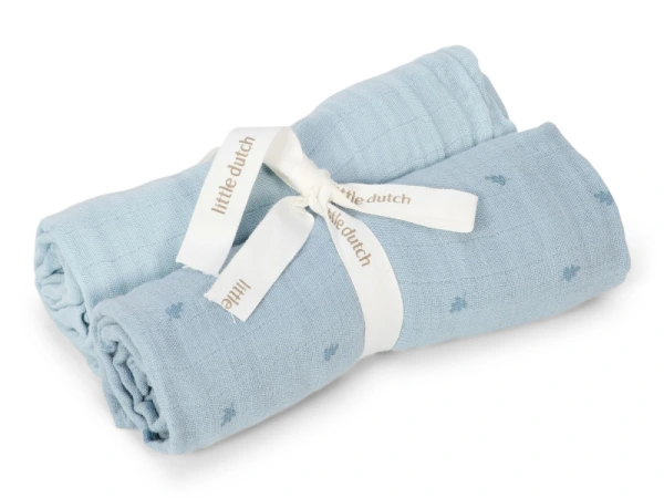 Mušelínové plienky 70×70 cm Pure Denim Blue