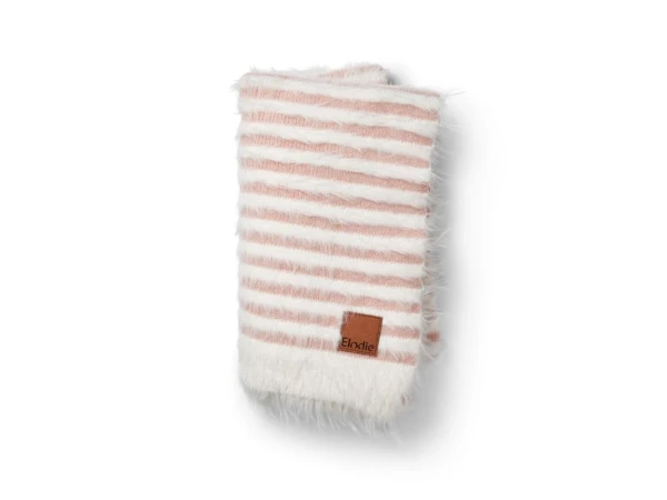 Furry Knit Blanket Elodie Details - Faded Rose
