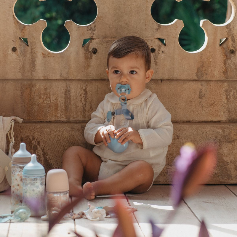 SUAVINEX | KLIP na cumlík so stuhou WONDERLAND NEW - modrý 1