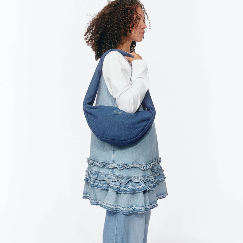 STUDIO NOOS - Denim Mini Cross Body bag | Dark Blue 6