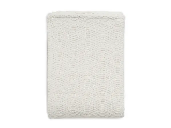 Deka pletená / fleece 75x100 cm River Knit Cream White
