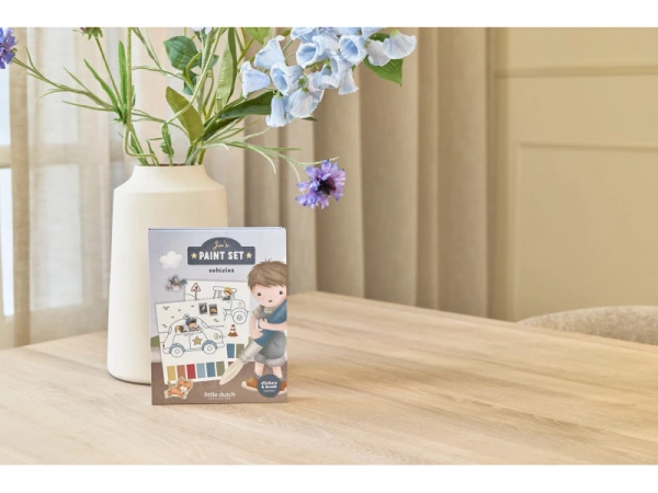 Omaľovánky s vodovkami a samolepkami Jim Doprava 11