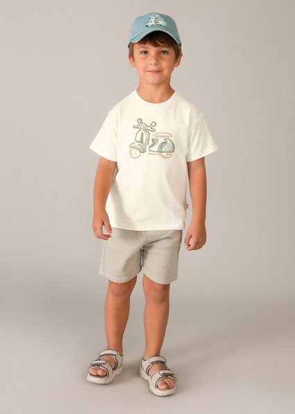 Mayoral chlapčenské tričko Cream 1