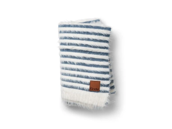 Furry Knit Blanket Elodie Details - Berry Blue