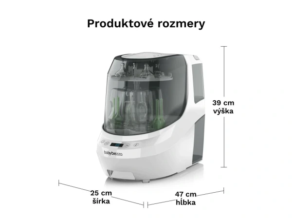 Baby Brezza Bottle Washer Pro All White - umývačka fliaš 9
