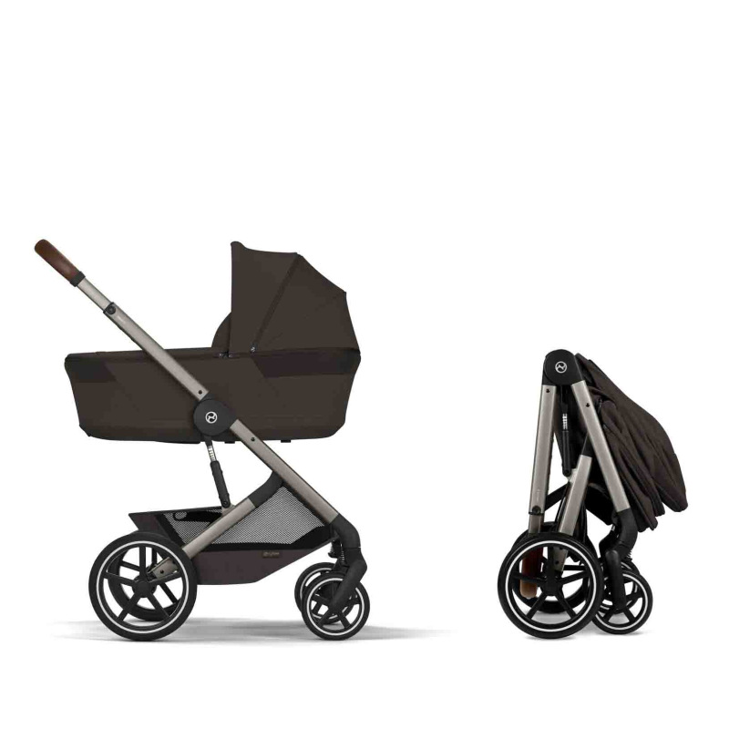 Cybex Balios S Lux 2026 s hlbokou skladacou vaničkou Chocolate Brown 2
