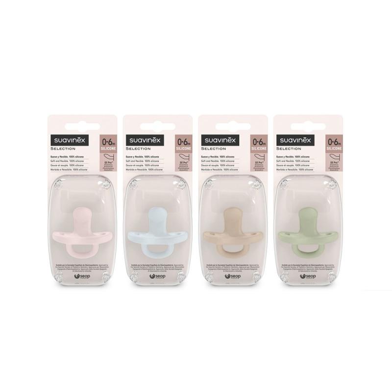 SUAVINEX | Cumlík anatomický SILIKÓN 0-6 m SX PRO - COLOUR ESSENCE - NOVINKA 2