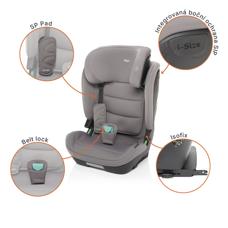 Autosedačka Matrix i-Size, Boss Grey 2