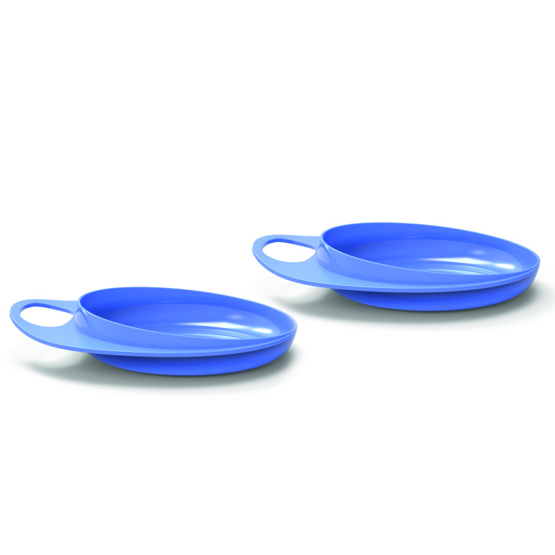 Taniere so zvýšeným okrajom, Pastel blue 1