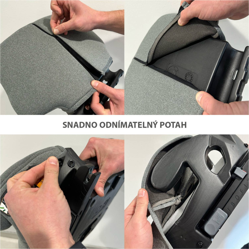 Autosedačka iBooster i-Size, Silver Grey 2