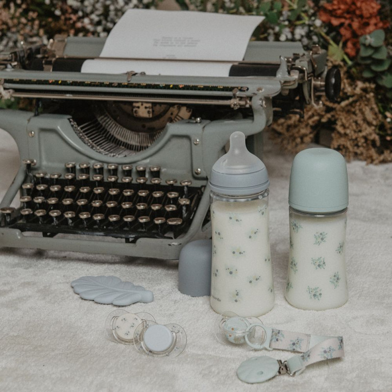 SUAVINEX | Dojčenská fľaša POETRY 360ml FYZIOL PRŮTOK L - modrá 2