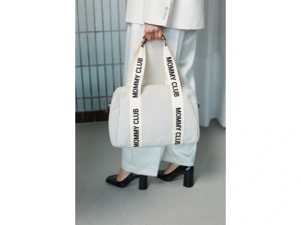 Prebaľovacia taška Mommy Club Signature Canvas Off White 10