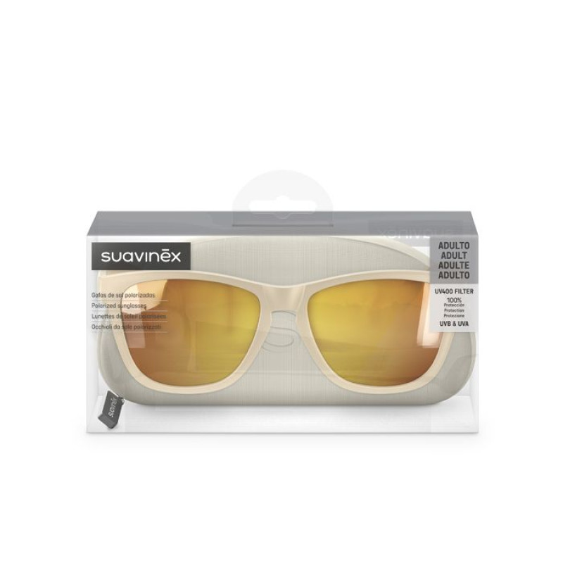 SUAVINEX | Dámske / pánske okuliare polarizované s puzdrom 2024 - béžové 3