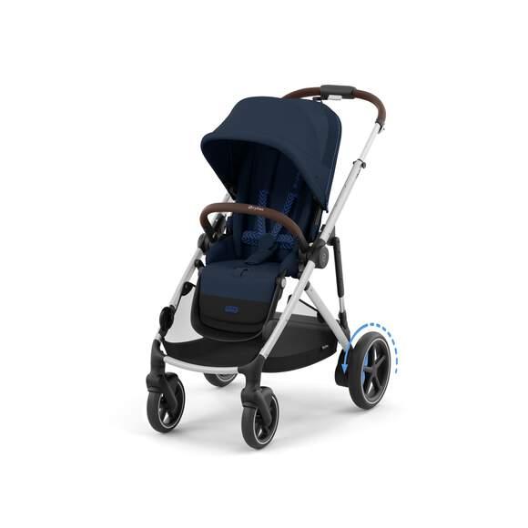 CYBEX Športový kočík E-GAZELLE, faarba OCEAN BLUE (silver rám)