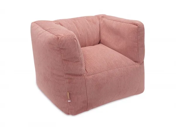 Kreslo detské Beanbag Corduroy Wild Rose