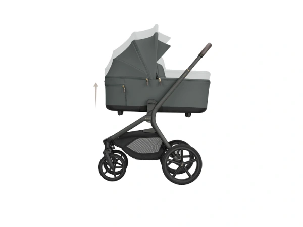 KikkaBoo Kočík 2v1 Goya Platinum OLIVE 8