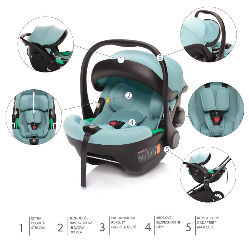 Autosedačka XM Plus i-Size bundle, Boss Grey 1