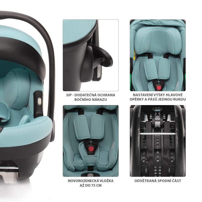 Autosedačka XM Plus i-Size bundle, Boss Grey 3